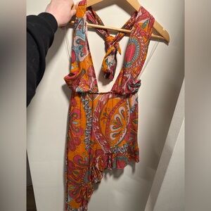 NWT SUNDRESS Amina Dress in Marbella Havana Framboise